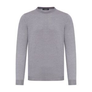 Zanone Men Crew Neck Sweater In Wool Flex
